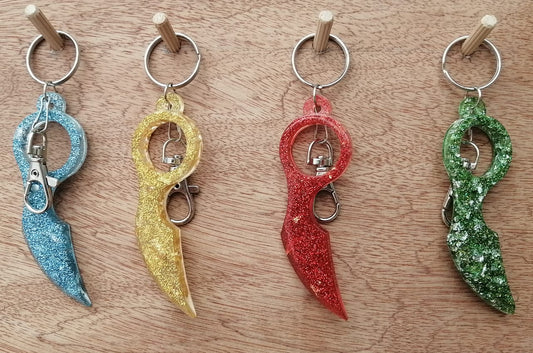 Self-Defense Resin Keychains - Small Blade